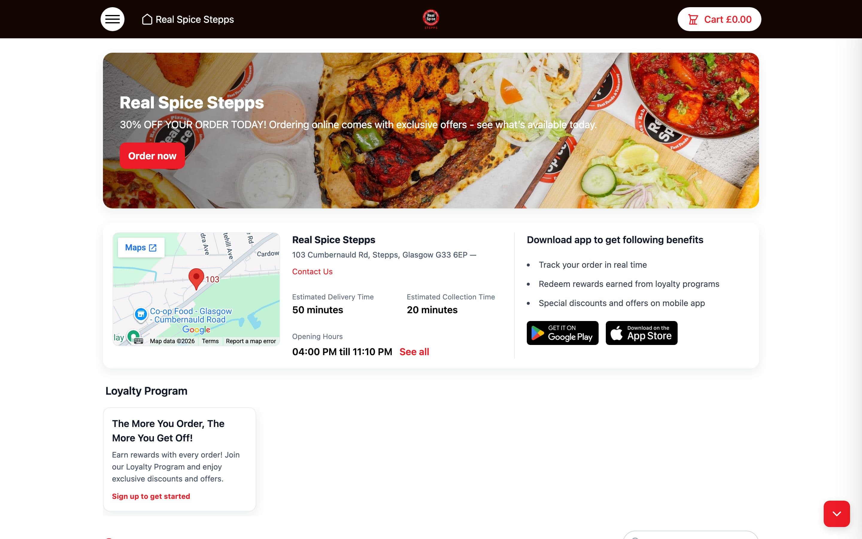 Realtec restaurant ordering platform